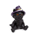 Witches Magical Black Cat Resin Figures - Pack of 12