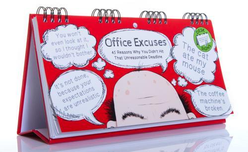 Office Excuses Desktop Flip Book - Pack of 2
