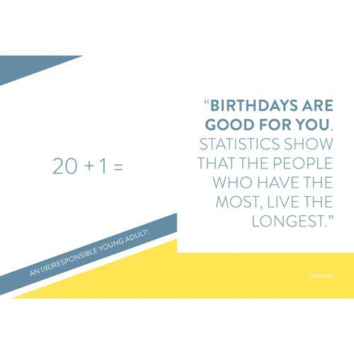 21: Adult-ish Now Funny Quote Pocket Book - Pack of 6