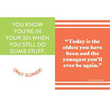 Talk 30 To Me Funny Quote Pocket Book - Pack of 6