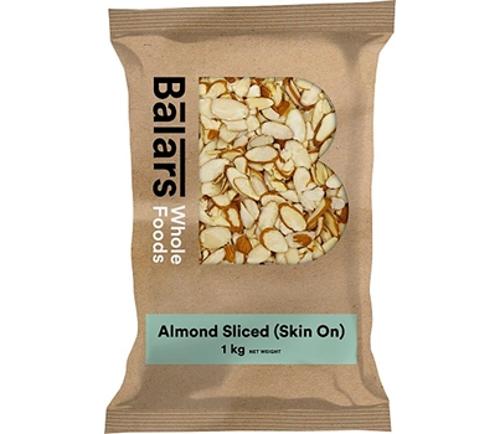 ALMONDS NATURAL SLICED 1KG  - Balars