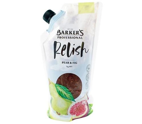 RELISH PEAR & FIG 1KG  - Barkers