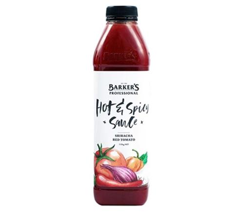 SAUCE SRIRACHA RED TOMATO HOT & SPICY 1.13KG  - Barkers
