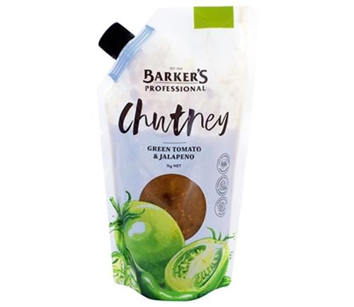 CHUTNEY GREEN TOMATO & JALAPENO 1KG  - Barkers