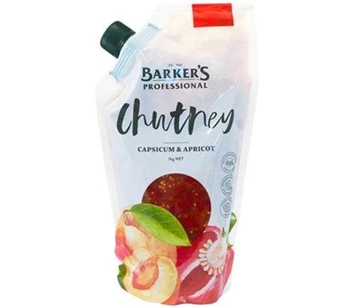 CHUTNEY CAPSICUM APRICOT 1KG  - Barkers