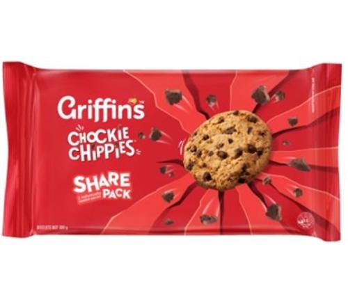 BISCUITS CHOCKIE CHIPPIES SHARE PACK 320GM  - Griffins