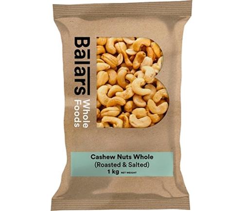 CASHEWS ROASTED & SALTED 1KG  - Balars
