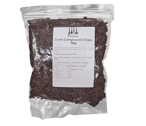 CHOCOLATE CHIPS DARK COMPOUND 1KG  - Essentials