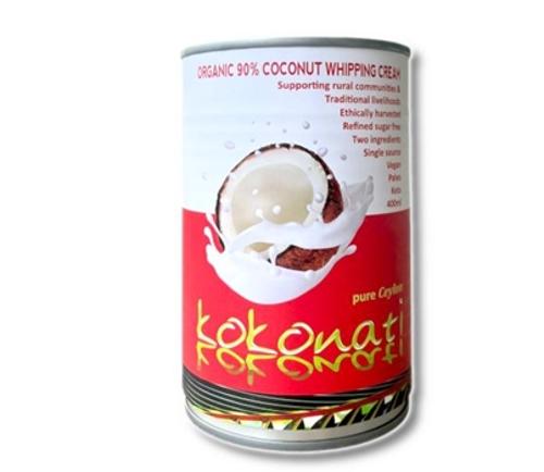 COCONUT CREAM WHIPPING 90% ORGANIC 400ML  - Kokonati