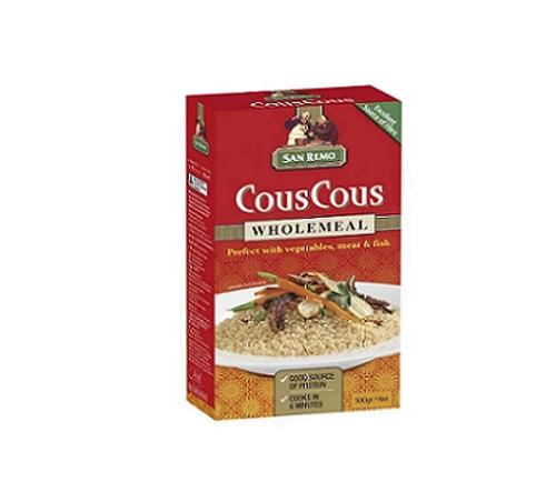COUS COUS WHOLEMEAL 500GM  - San Remo