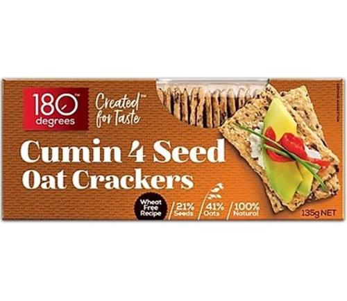CRACKERS OAT CUMIN 4 SEED 150GM  - 180 Degrees