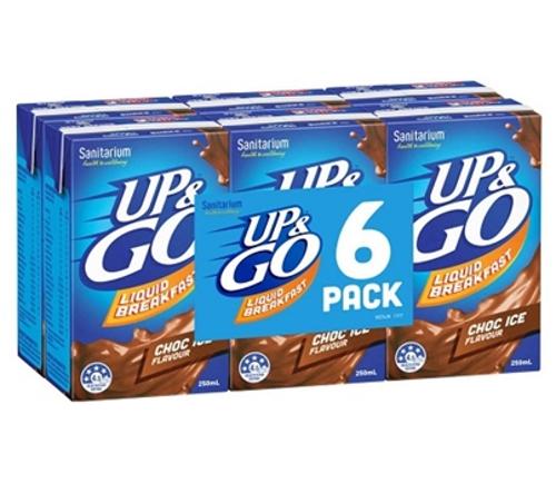 DRINK UP&GO BREAKFAST CHOCO ICE 250ML 6s  - Up&go