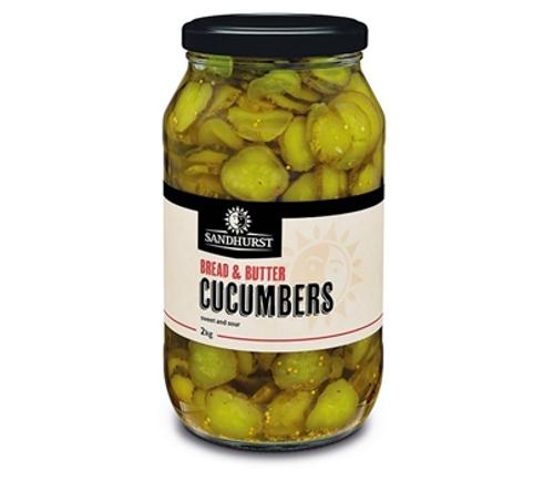 GHERKINS BREAD&BUTTER SWEET&SOUR SLICED 2KG  - Sandhurst