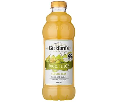 JUICE CLOUDY PEAR PREMIUM 100% 1L  - Bickford's