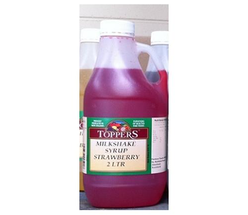 MILKSHAKE SYRUP STRAWBERRY 2L  - Toppers