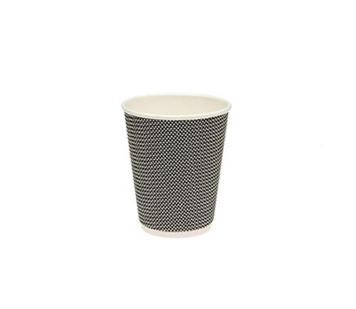 CUPS PIZAZZ SLATE B&W 12OZ 25s/SLV - Emperor