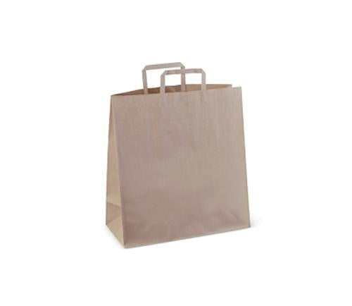 BAGS PAPER WITH HANDLE BROWN #75 250s  - Detpak