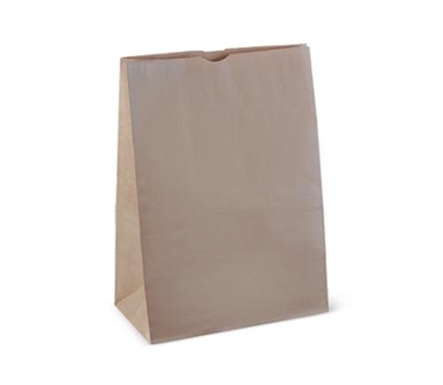 BAGS CHECKOUT 430x305x175MM BRN 250s  - Detpak