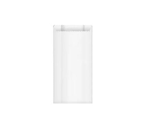 BAGS GREASEPROOF KEBAB 240x100x45MM WHT 1000s/PKT  - Qiwi
