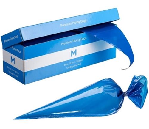 BAGS PIPING 22INCH 80MU BLUE 100s/ROLL  - Matthews