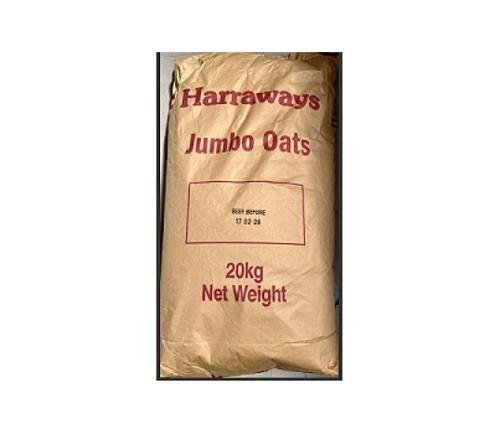 OATS JUMBO ROLLED 20KG  - Harraways