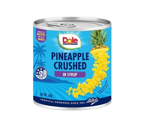 PINEAPPLE CRUSHED IN SYRUP 439GM  - Dole