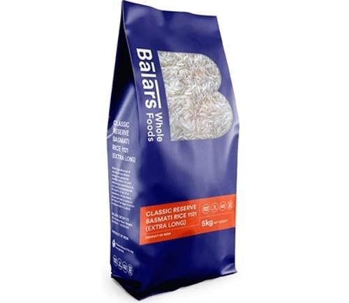 RICE BASMATI CLASSIC RESERVE 1121 BLUE BAG 5KG  - Balars