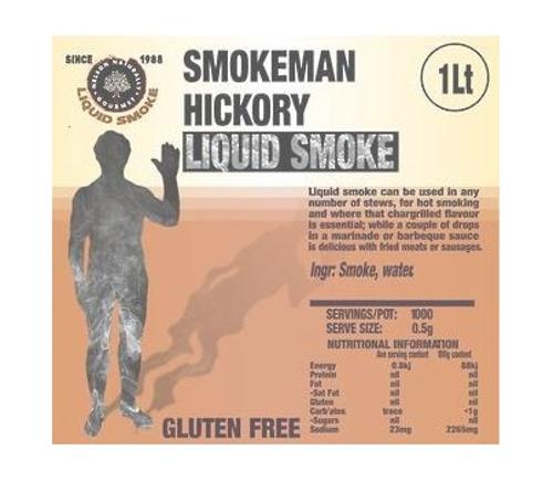 LIQUID SMOKE HICKORY 1LTR  - Nelson Naturally