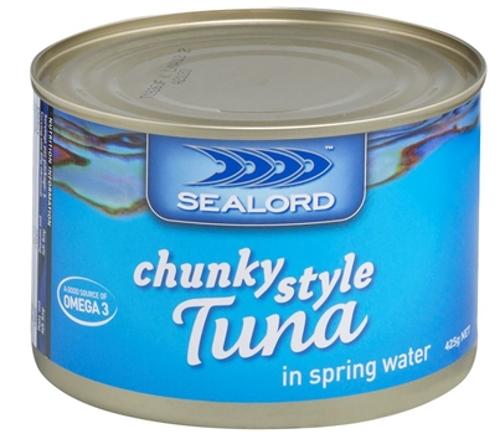 TUNA IN SPRINGWATER 425GM  - Sealord