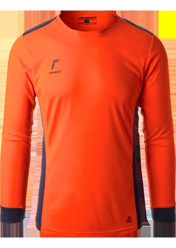 Reusch Match Longsleeve Padded Jersey - Shocking Orange/Blue - XX Large
