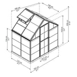 Maze 6' X 4' Walk In Greenhouse - Harmony