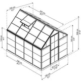 Maze 6' X 8' Greenhouse - Harmony