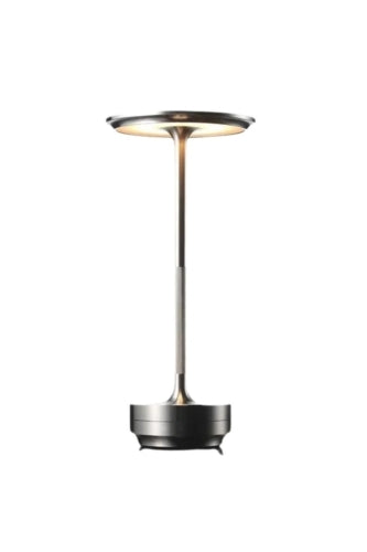 Metallic Retro Cordless Table Lamp -  Metal
