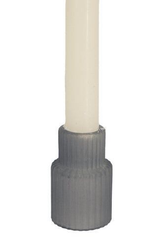 Ribbed Frosted Glass Candle Holder -  Smoke - Size 54D × 60mmH

 (Set of 6)
