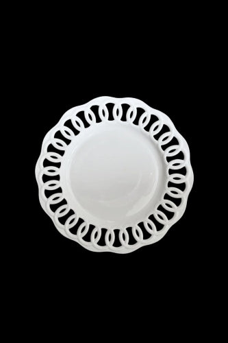 'Lace' Glass Charger Plate - Size 20cmD

 (Set of 12)