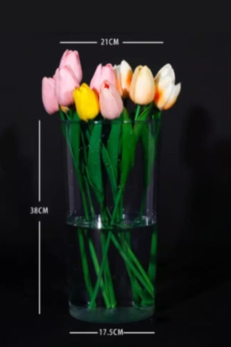 Large PET Flower Vase Round (Set of 5)