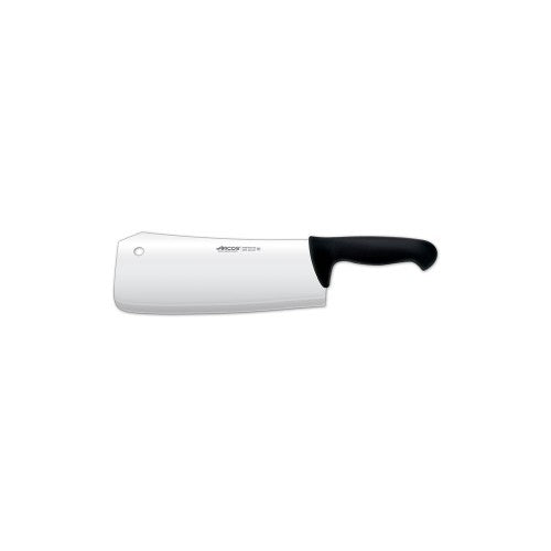Arcos Cleaver 2900 Black features a 24x0.4cm blade, ideal for cutting meat and spare ribs with precision and control.