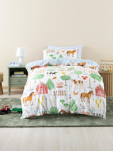 Barnyard Buddies Duvet Cover Set by Squiggles - Double