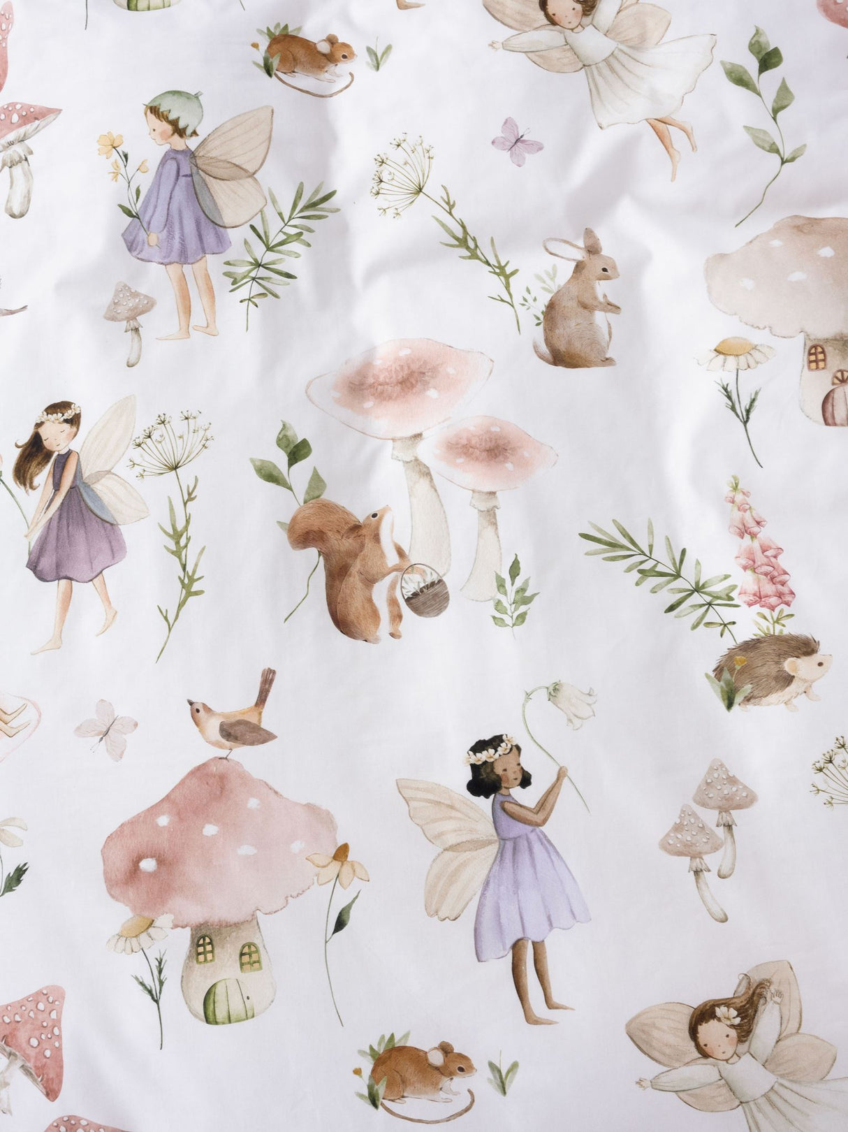 Fairy Grove Duvet Cover Set by Squiggles - Single