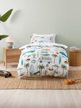 Gone Surfing Duvet Cover Set by Squiggles - Double