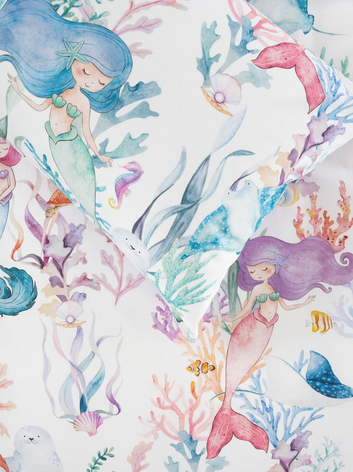 Mermaid Lagoon Duvet Cover Set by Squiggles - Single