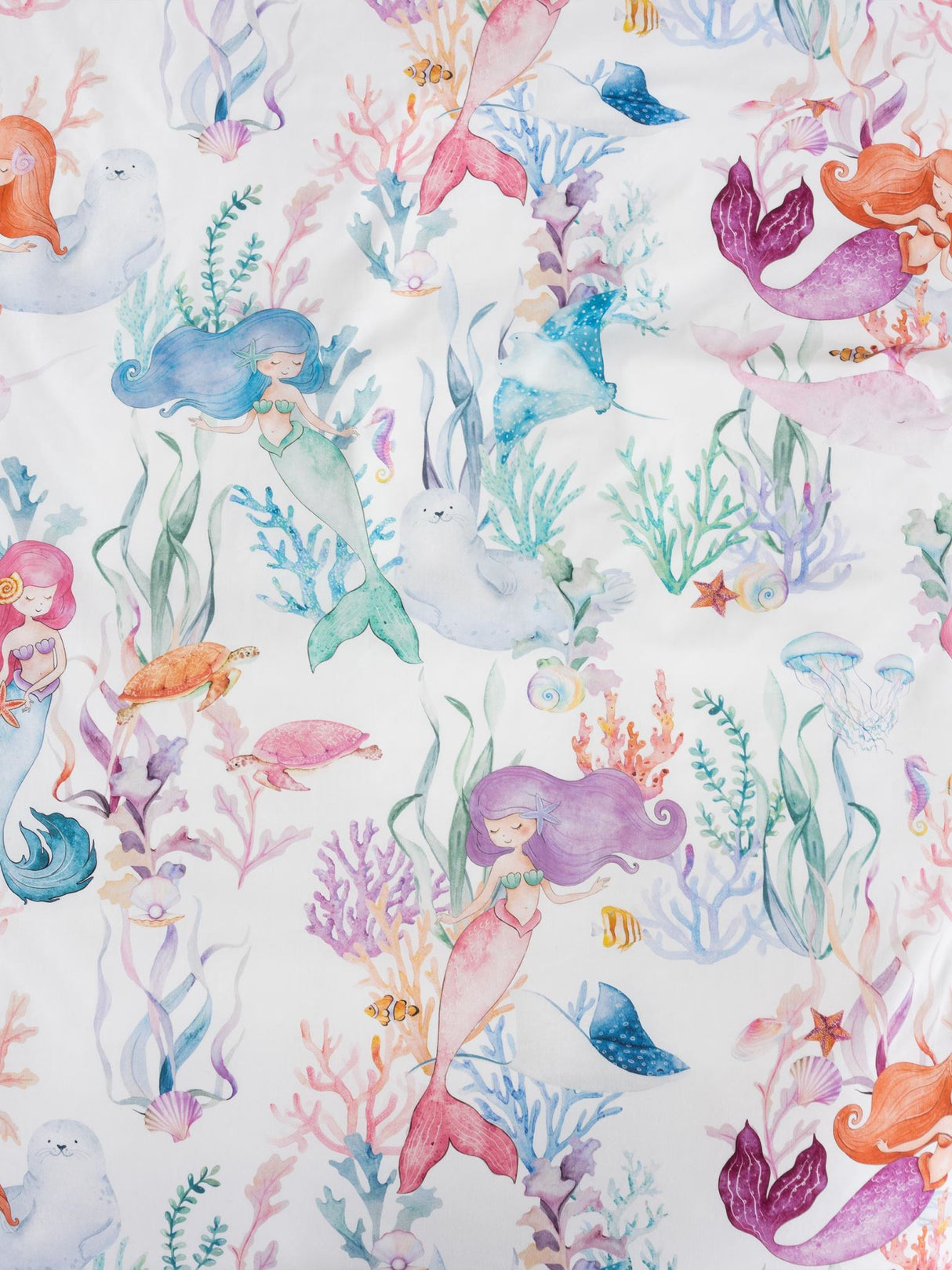 Mermaid Lagoon Duvet Cover Set by Squiggles - Single