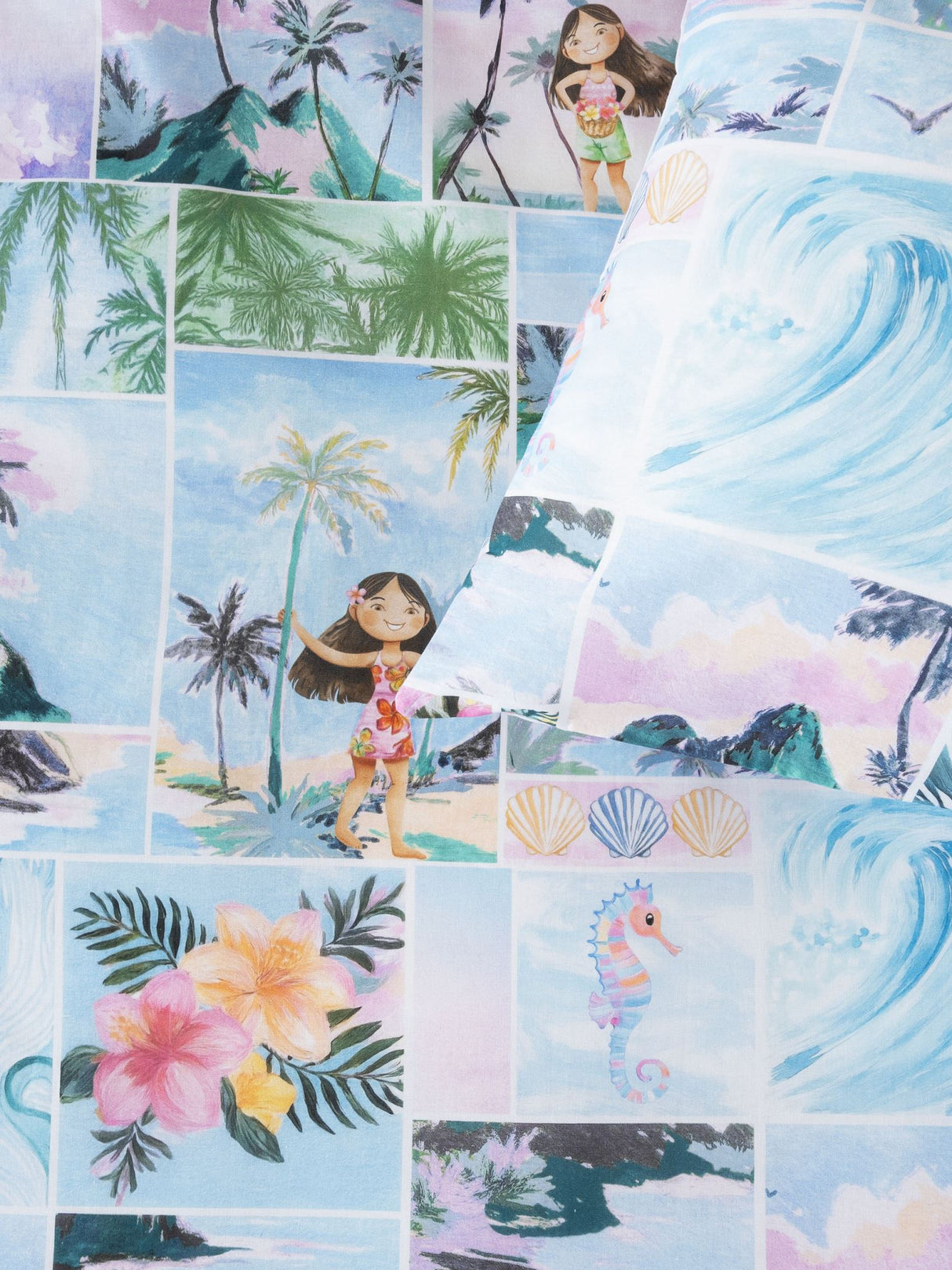 Single - Palm Paradise Duvet Cover Set by Squiggles