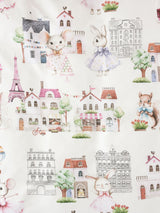 Double - Paris Tails Duvet Cover Set by Squiggles