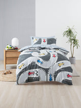 Single - Speed Racer Duvet Cover Set by Squiggles