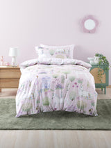 Stardust Garden Duvet Cover Set by Squiggles - Double (Mauve)