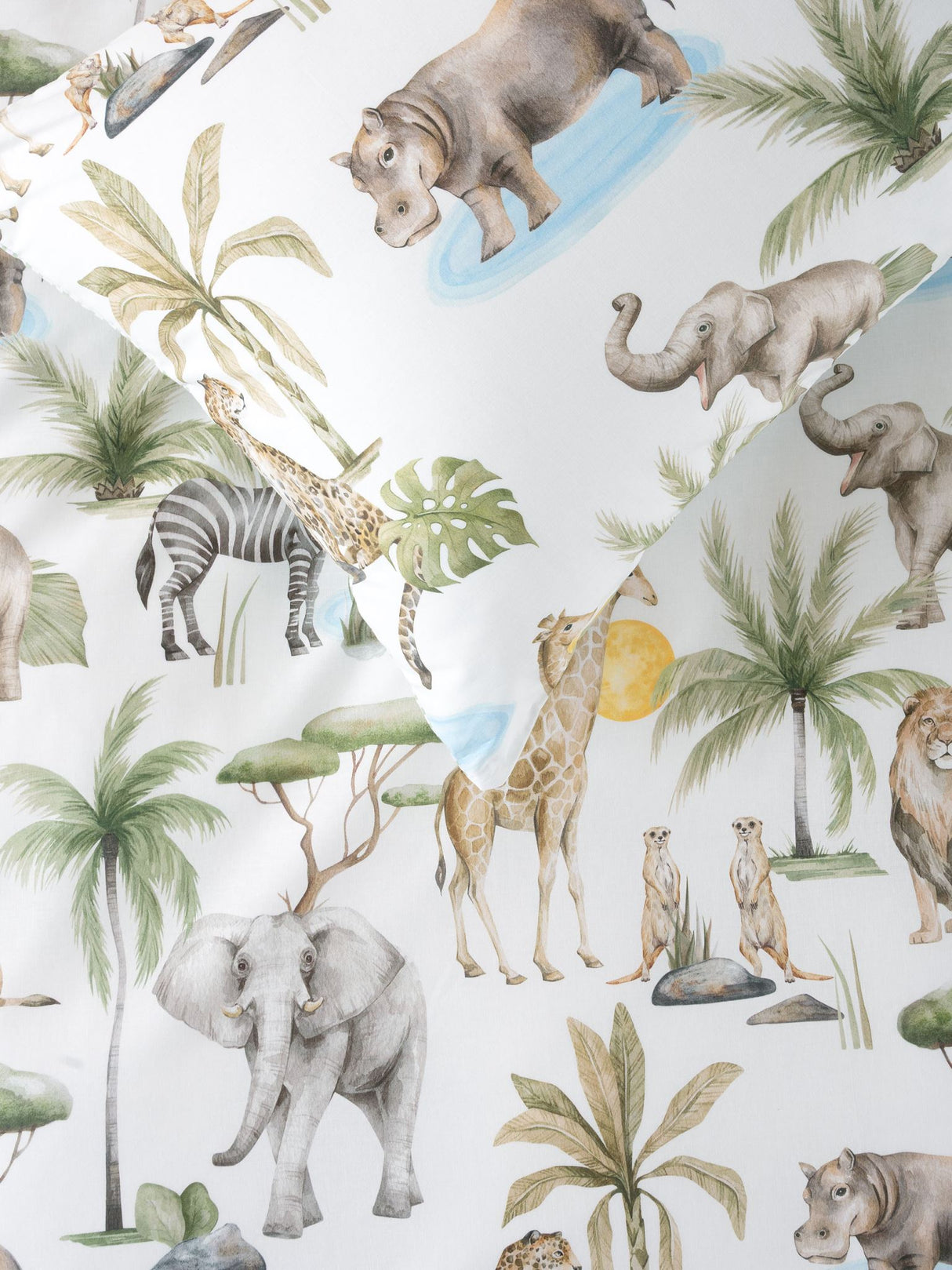 Sunny Safari Duvet Cover Set by Squiggles - Single
