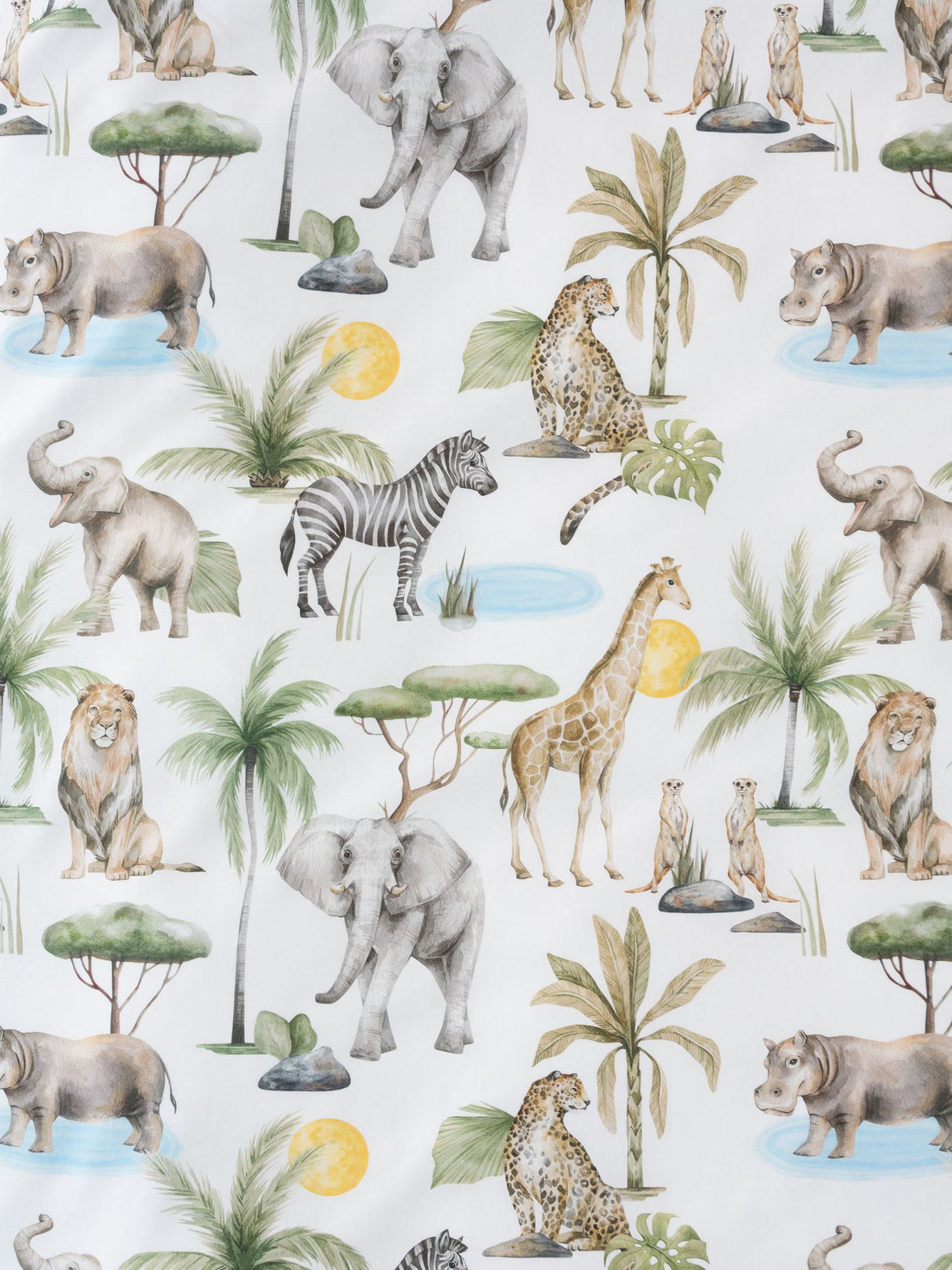 Sunny Safari Duvet Cover Set by Squiggles - Single