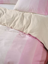 Double - Sunrise Stripe Duvet Cover Set by Squiggles - Bubblegum