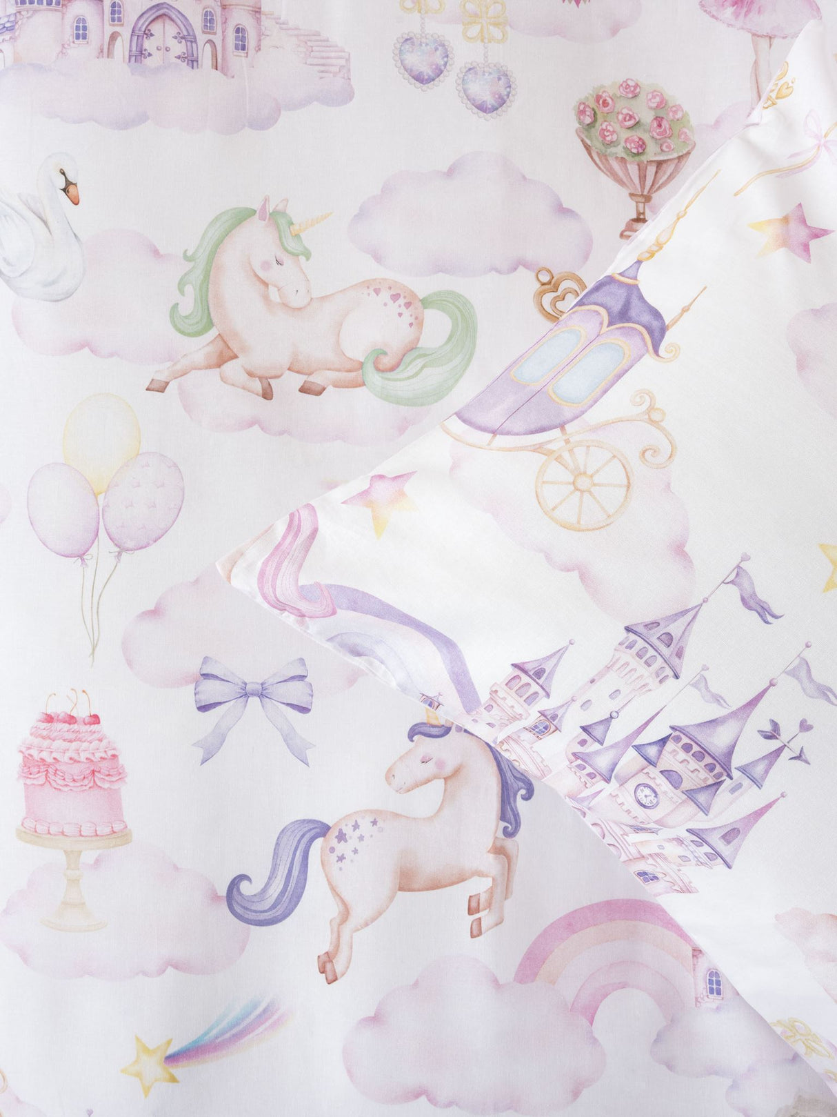 Double - Unicorn Stardust Duvet Cover Set by Squiggles